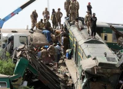 (تصاویر) افزایش قربانیان برخورد دو قطار در پاکستان
